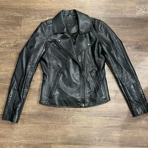 BLANK NYC black leather jacket